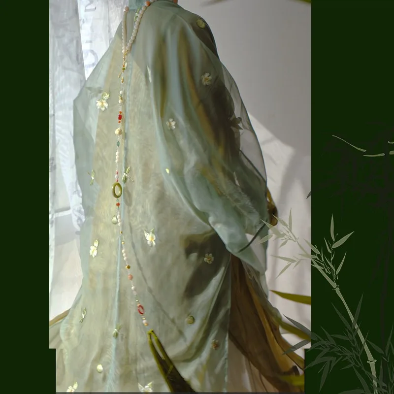Elegant Original Chinese Vintage Long Yingluo Back Cloud Tassel White Jade Plaque Agate Necklace Hanfu Qipao Unique Handmade