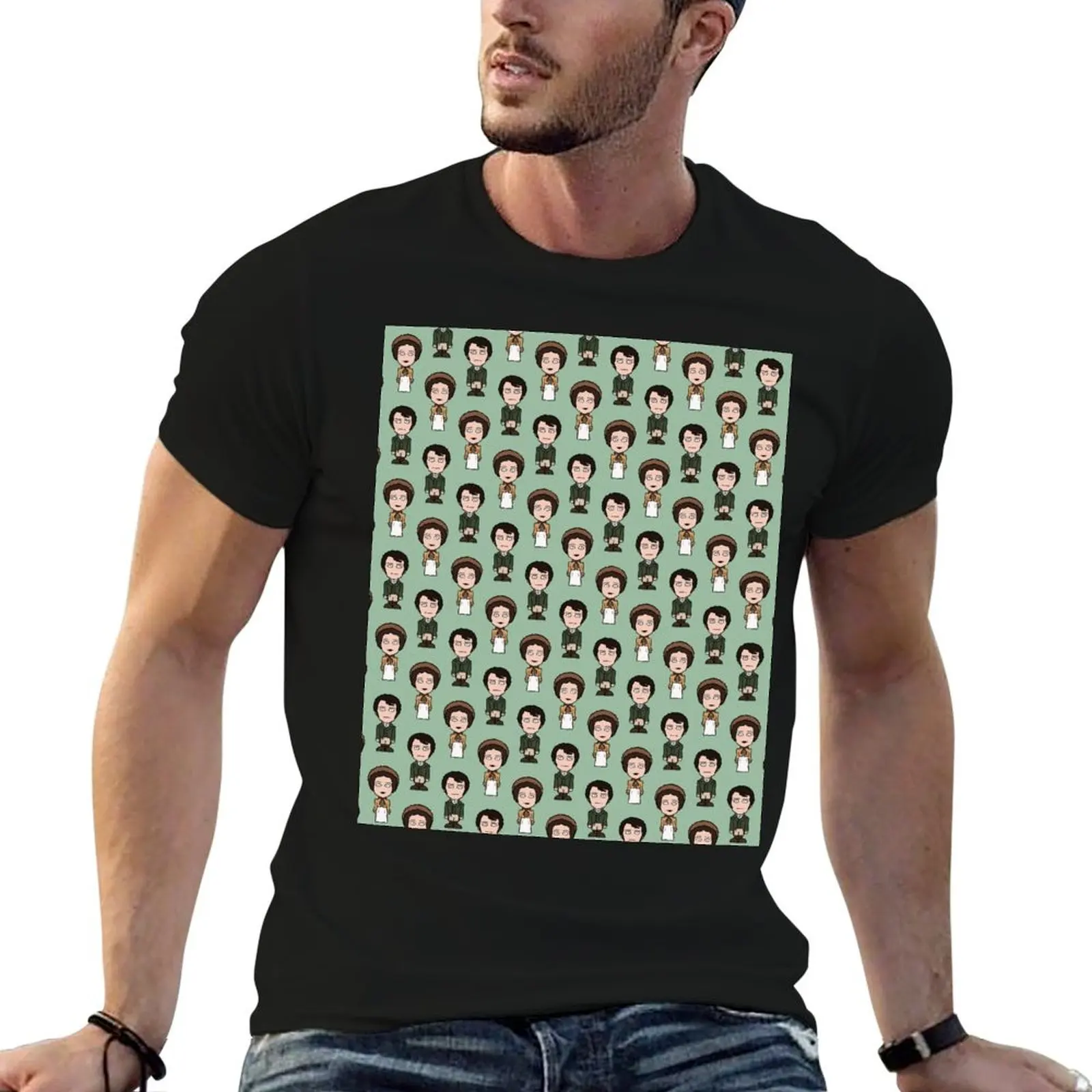 Repeating Pride & Prejudice T-Shirt Simple Casual Short Sleeve Tee