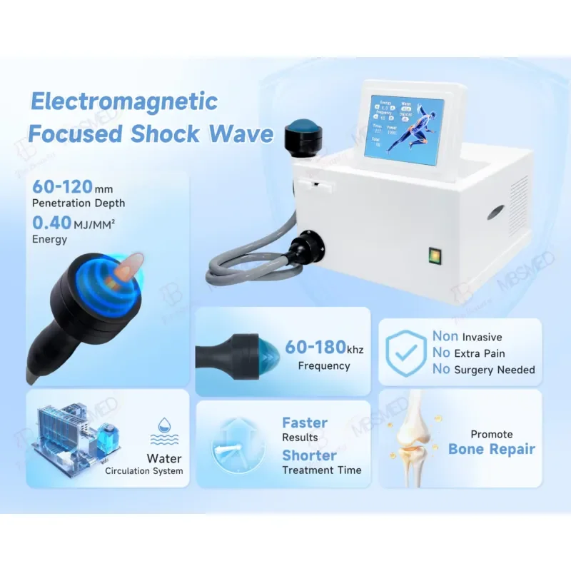 Sale Focus Shockwave Therapy Machine Physiotherapy Machine Shock Wave Human Use for Body Pain