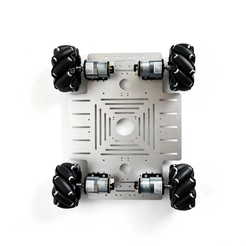 15Kg Load 4WD Mecanum Wheel Robot Car with 12V Encoder Motor Big Chassis for Arduino ROS Robot Arm Programmable Chassis DIY Kit
