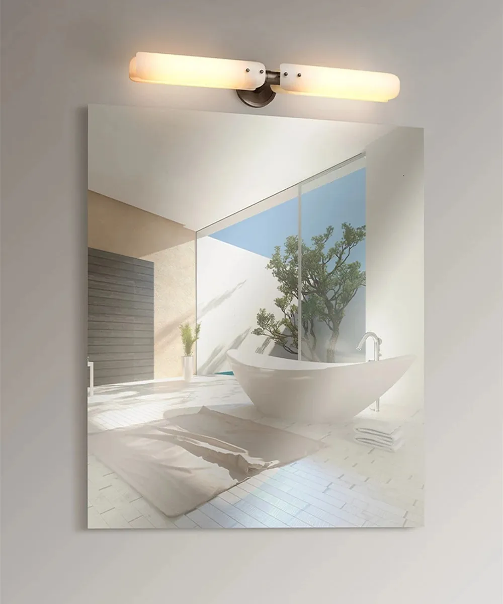 Modern LED Copper Glass Restaurant Ceiling Chandelier For Living Room TV Background Aisle Bedside Wall Lamp Mirror Front Light