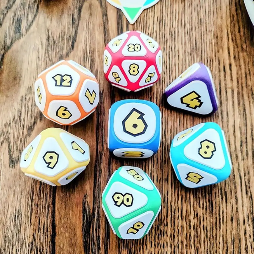 Dados poliédricos para RPG, Festa Cogumelo, Jogos de Tabuleiro, Dice Set, Cubos DND, Jogos de Cartas