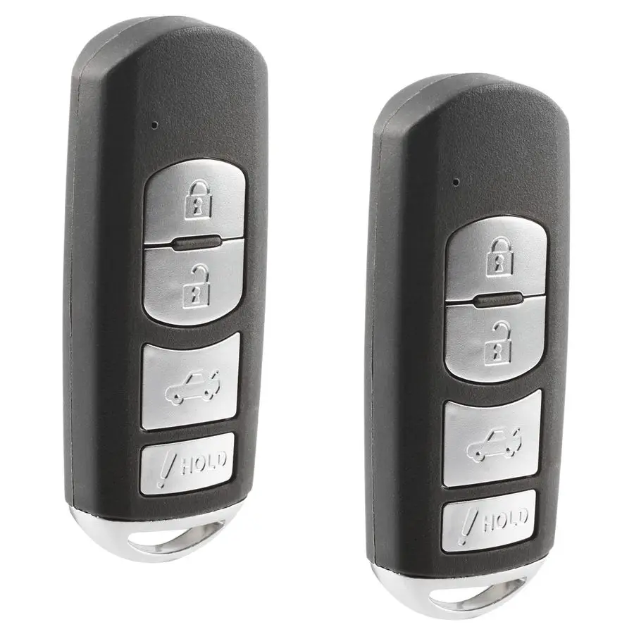 

Для Mazda 6 3 Miata 2014 года, 4 кнопки, дистанционный брелок для бесключевого доступа WAZSKE13D01, набор из 2 шт.