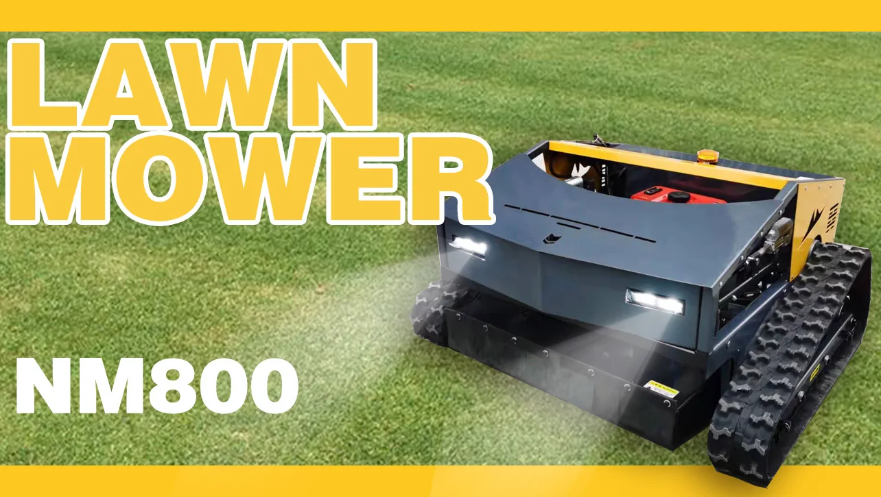 【Hot】Multifunction diesel Automatic Remote Control Slop Lawn Mower  Weeding Machine