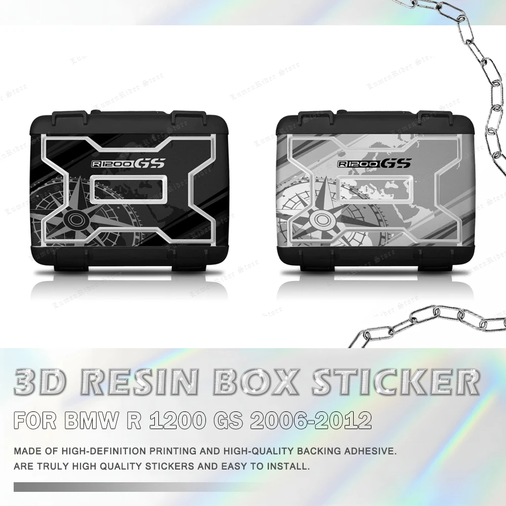 

R 1200 GS Motorcycle Vario Case Sticker Side Boxes Panniers Luggage Protection Decals for BMW R 1200 GS R 1200GS 2006-2012