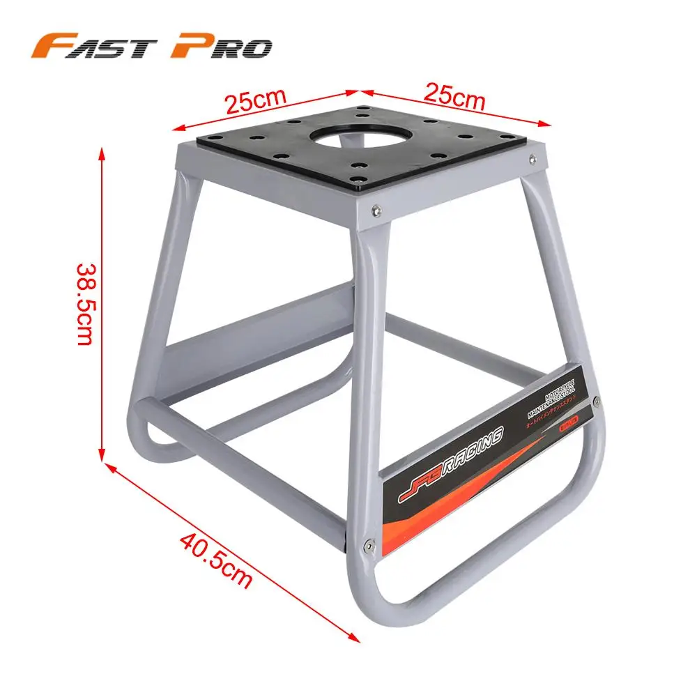 Dirt Bike Stand Detachable Powder Coated Anti Slip Off Road Steel MX Heavy Duty Dirtbike Maintenance Motorcycle Box Stand