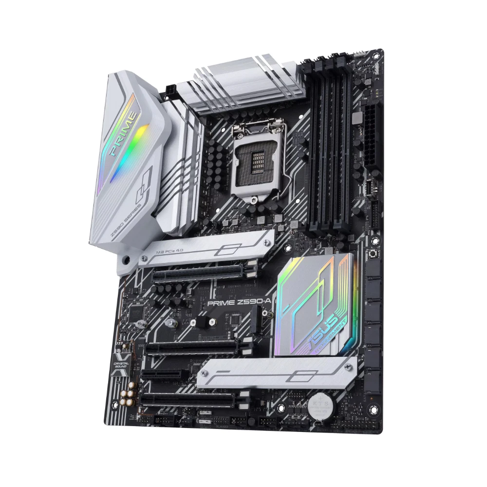 ASUS PRIME Z590-A Motherboard LGA1200 Supports i9-11900KF i7-10700K i5-10400F i5-11600K CPU 4xDDR4 M.2 NVME HDMI Intel Z590 ATX