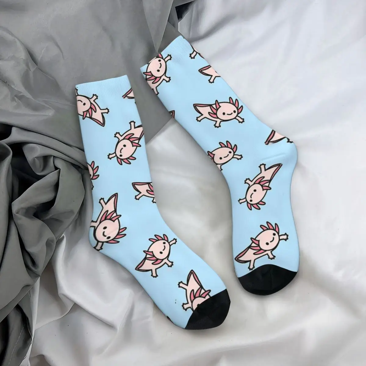 Axolotl-Chaussettes Harajuku, Chaussettes sulf, Chaussettes Unisexes, Accessoires pour Cadeau d'Anniversaire, Haute Qualité, Toutes Saisons