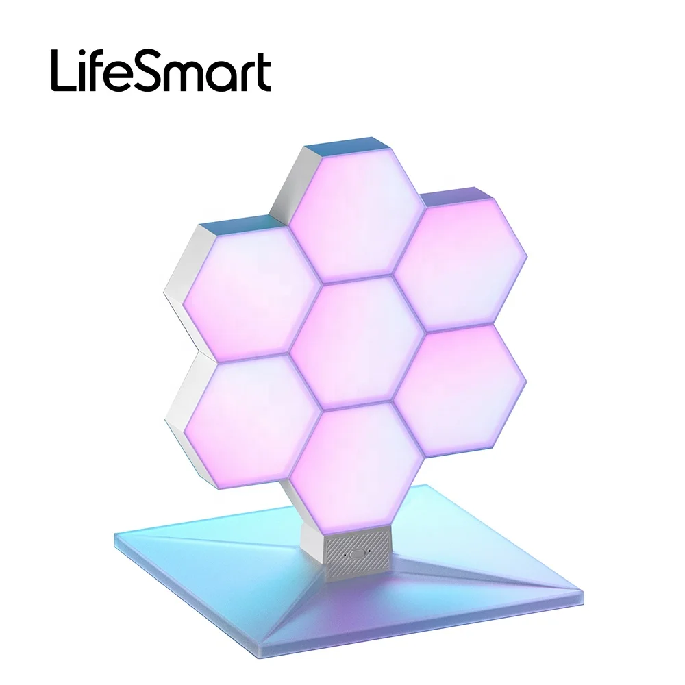 LifeSmart Cololight PLUS KIT Smart Hexagonal Light Halloween Decoration Light, Work with HomeKit, Google, Alexa LS167A7, 7PCS