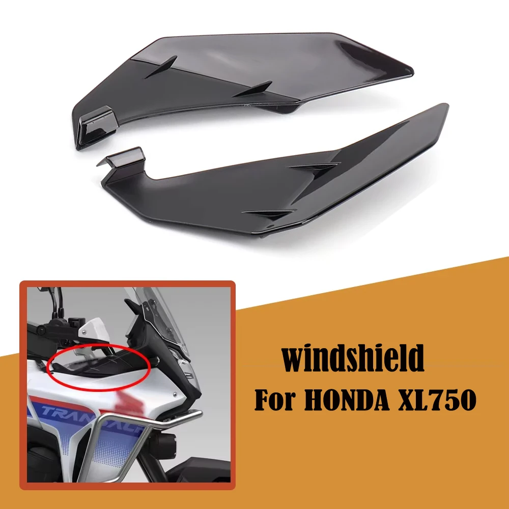 Nova motocicleta pára-brisa defletor lateral de vento handshield defletor de vento dianteiro para honda xl750 transalp xl 750 2023