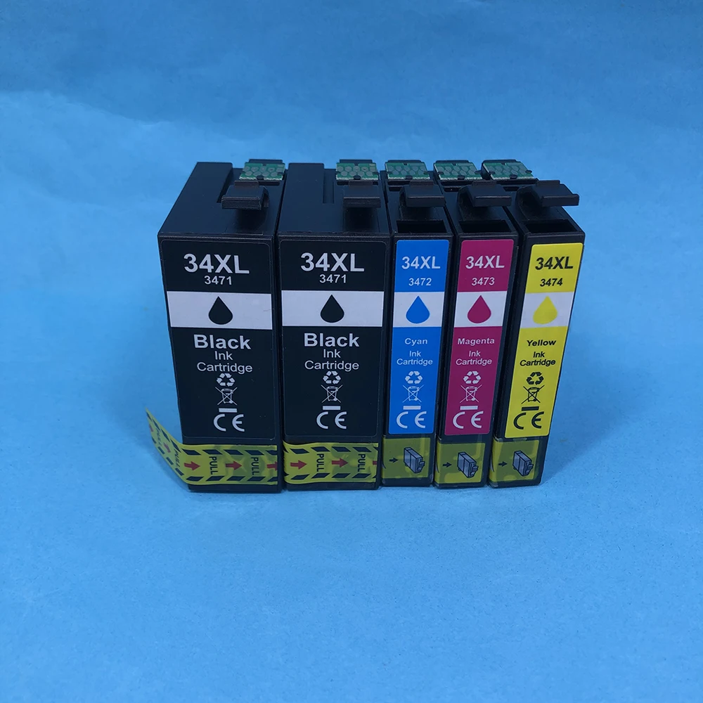 

34 34XL Compatible Ink Cartridge T3471 T34XL for Epson Workforce Pro WF-3720 WF-3725 Printer