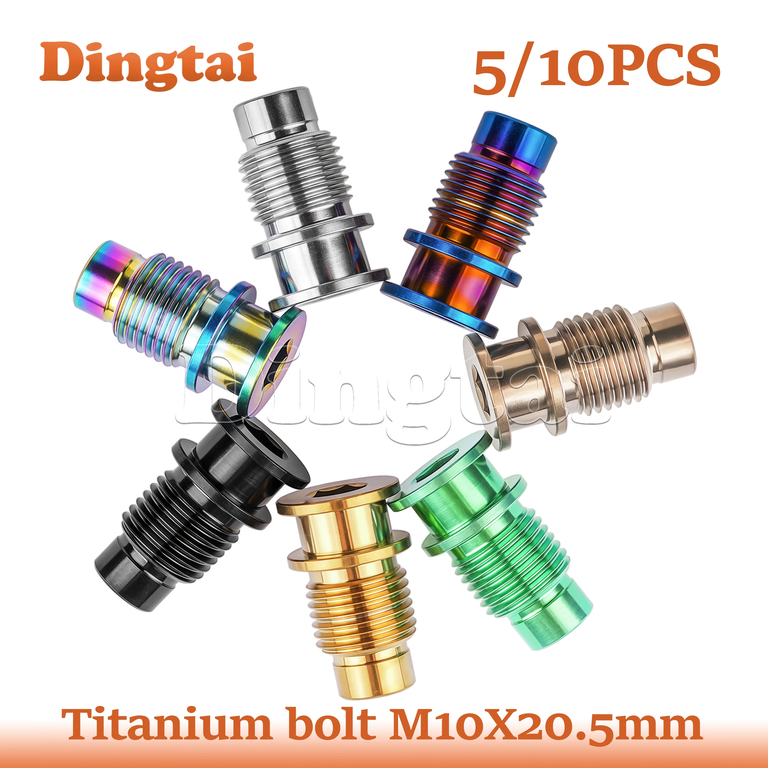 

Dingtai Titanium 5/10PCS M10X20.5mmFixing for Bike Rear Derailleur Rotation Shaft Screws R8000 Kits