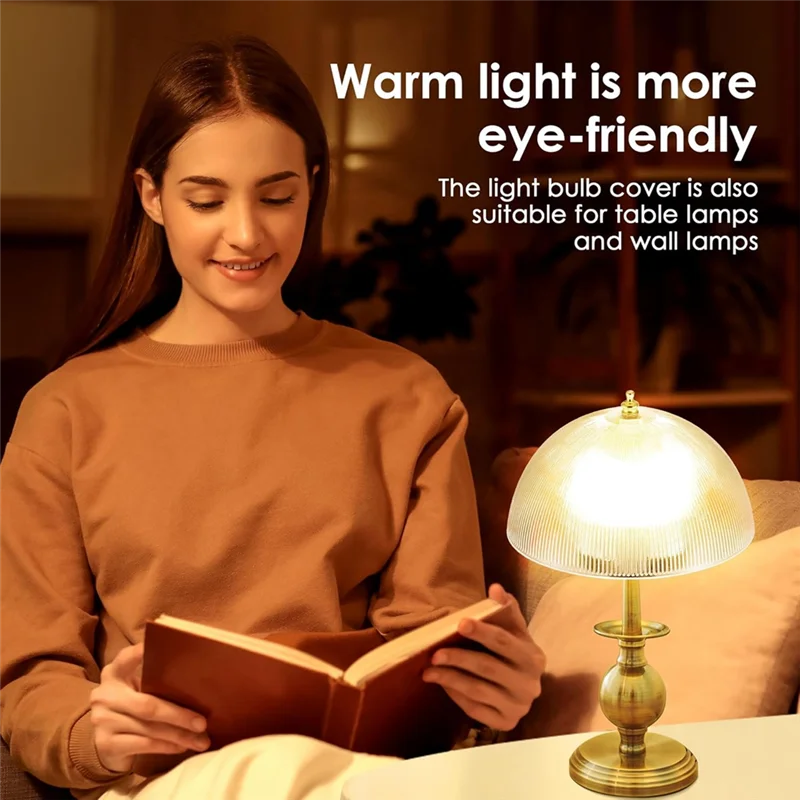 Lamp Covers 4-Pack Clip On Shade, Light Cover For A Type Bulb, 8
