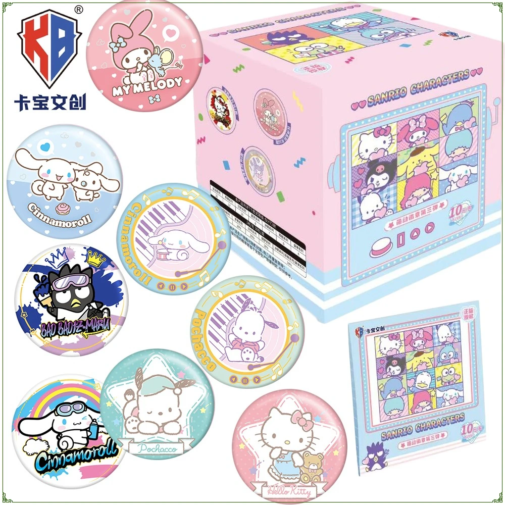 جديد حقيقي كاباو سانريو أنيمي الطرفية الكرتون طالب شارة الإبداعية شخصية عيد الميلاد دبابيس لحقيبة قلادة الهدايا