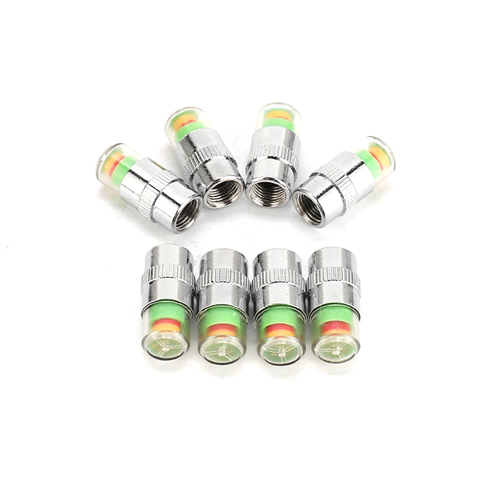 

Tire Pressure Indicator Valve Monitor W/Sensor Indicator 3 Color Car Car Tyre Monitor System Motorcycle Silver