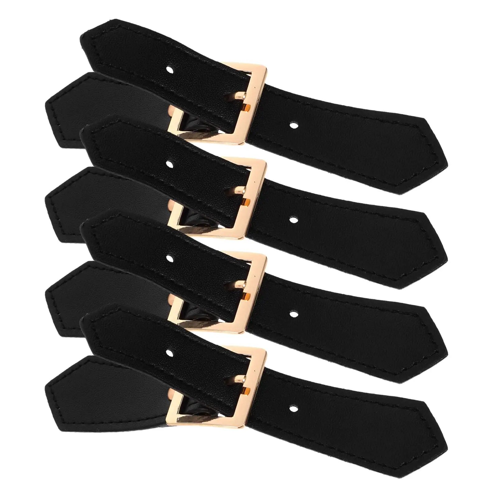 

4 Pcs Woolen Coat Vintage Buttons Decorative Buckle Metal Coats Clips Toggle Pu Buckles for Sweater Decoration