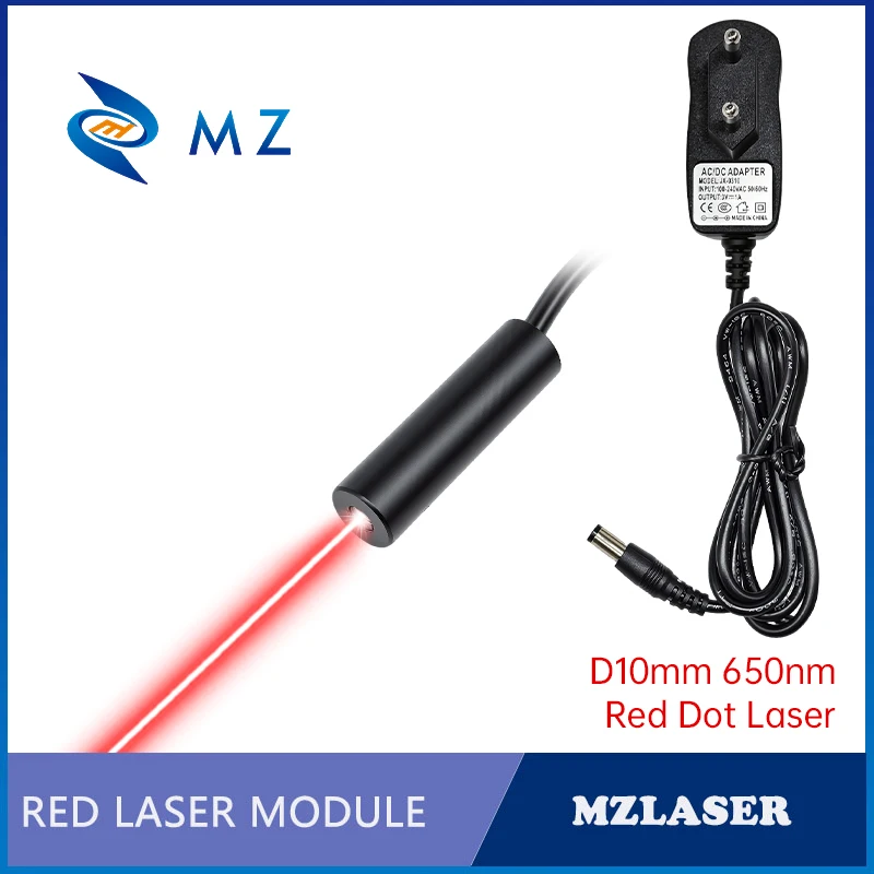 Compact Red Dot Laser Diode Module 650nm D10mm 10mW 20mW 30mW 50mW 100mW 3V 5V Industrial Grade for Woodworking Machinery Parts