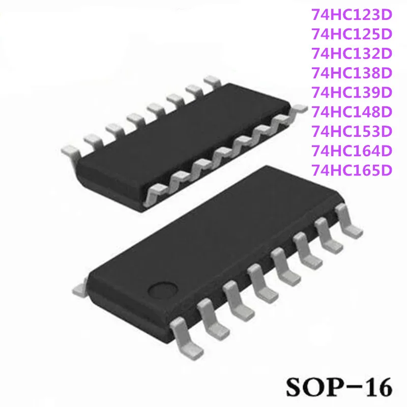 10PCS 74HC125D 74HC125 SOP SN74HC125DR SOP-16 74HC132D 74HC138D 74HC139D 74HC148D 74HC153D 74HC164D 74HC165D 74HC164 74HC123D