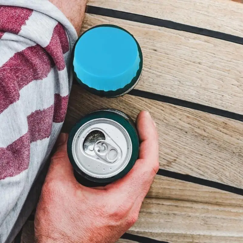 

G6KF Set of 6 Silicone Can Covers Colorful and Flexible Drink Can Sealers for Picnics and BBQs Sealing Lid