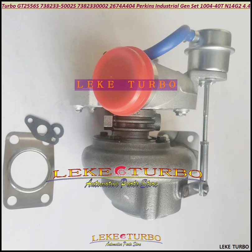 Turbo Turbocharger GT2556S 738233 2674A404 738233-5002S 738233-0002 For Perkins Industrial Gen Set 1004-40T N14G2 03- 4.4L 118kw