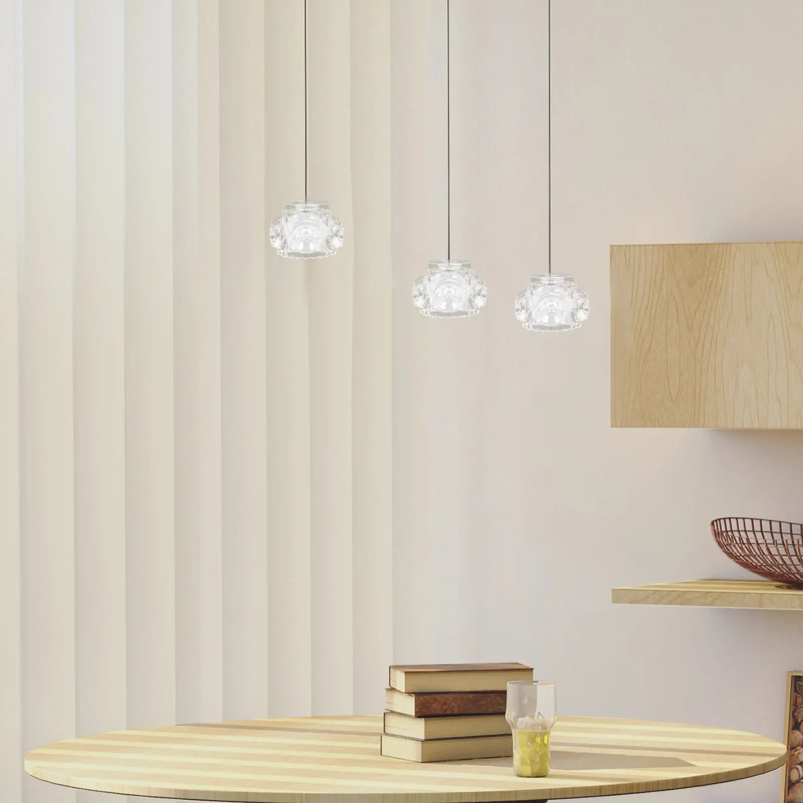 

Clear Glass Table Lamp Shade Elegant Globe Design for Home Aromatherapy Wax Melting Lamp Eye Protection Decorative Light Shade