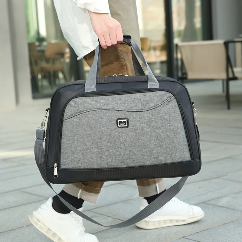 2024 Men's Travel Bag High Quality Nylon Travel Duffle Multi-Functional Waterproof Handbag For Unisex Weekend Travel Tote Bags