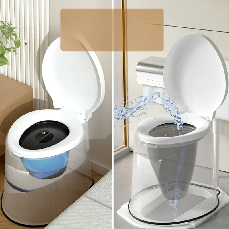 Mobile toilet squatting chair for the elderly household indoor  squatting toilet stool for pregnant women to change toilet