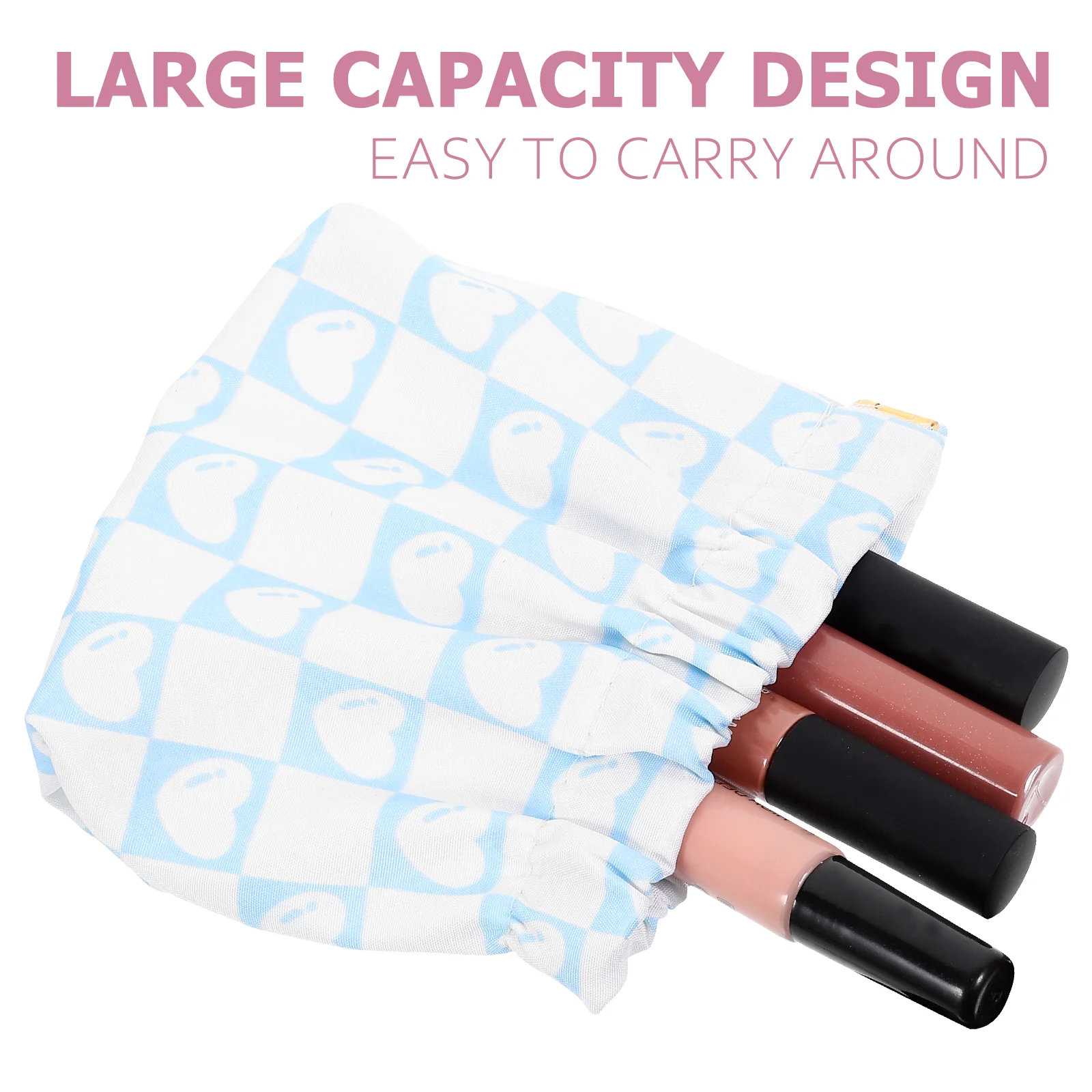 3 Pcs Storage Bag Makeup Bags Small Coin Purse Lipstick Holder Mini for Women