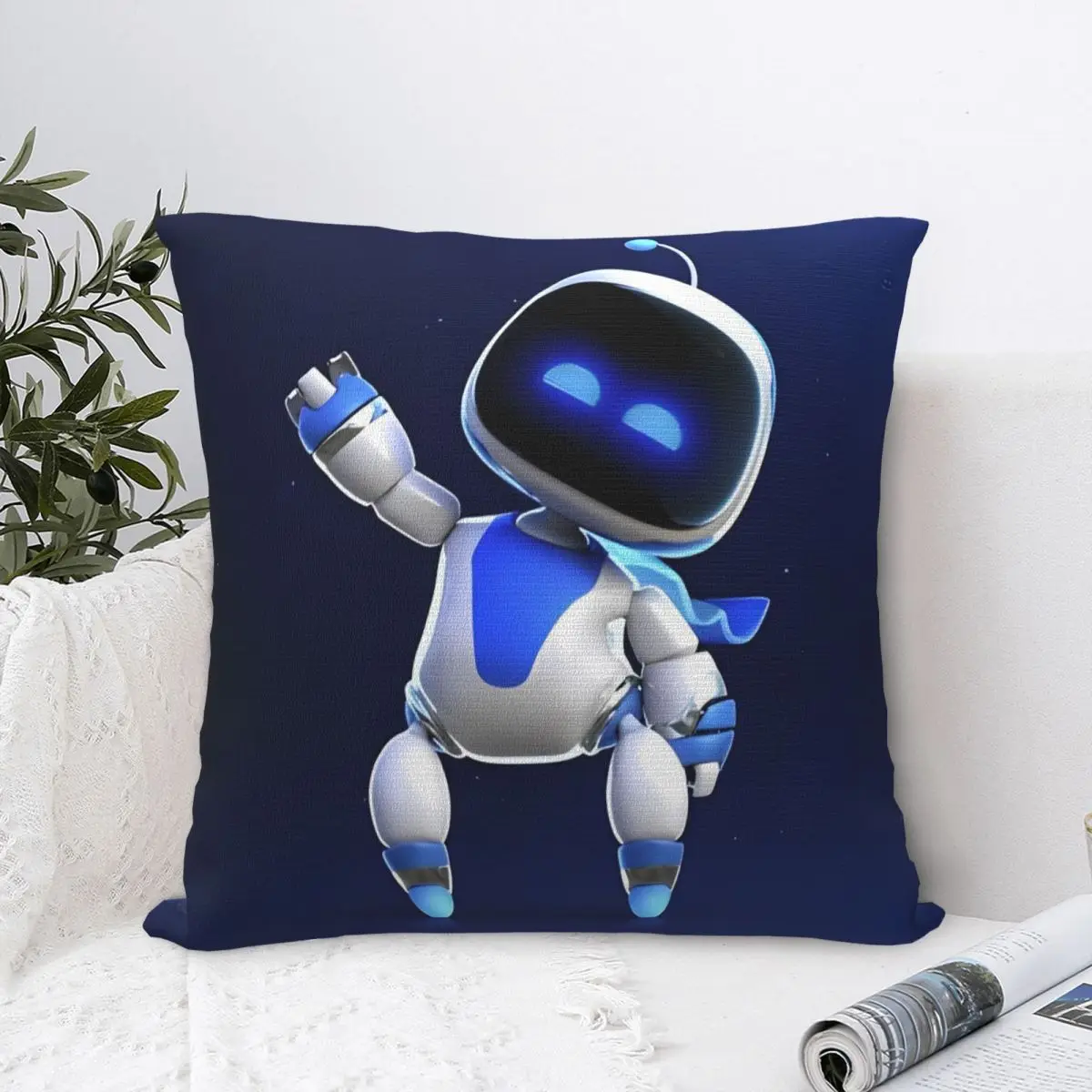 Astrobot Cartoon Game Square Pillowcases Polyester Bed Car Astros Playroom Cushion Cover Home Decoration Pillowcase 40*40