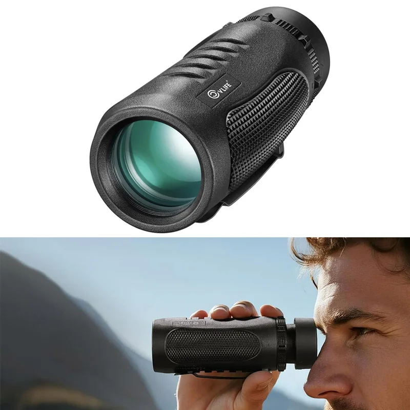 8x32 Monocular Telescope for Adult High Powered Compact Handy Telescope for Travel Bird Watching Hunting Survival Outdoor Hiking