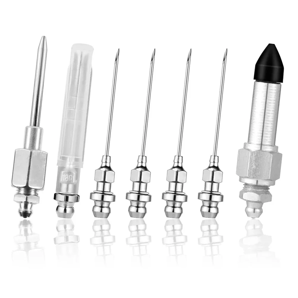 Optimize Your Vehicle Maintenance Complete 7pc Grease Injector Accessory Set Perfectly Suited for Precision Work