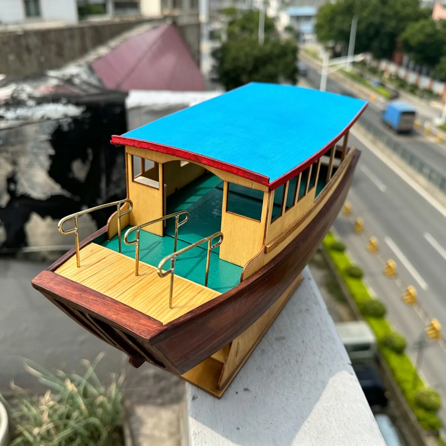 

Радиоуправляемая лодка 65 см, деревянная конструкция, модель парома Гонконга, набор для сборки, игрушка для взрослых, корабль-игрушка