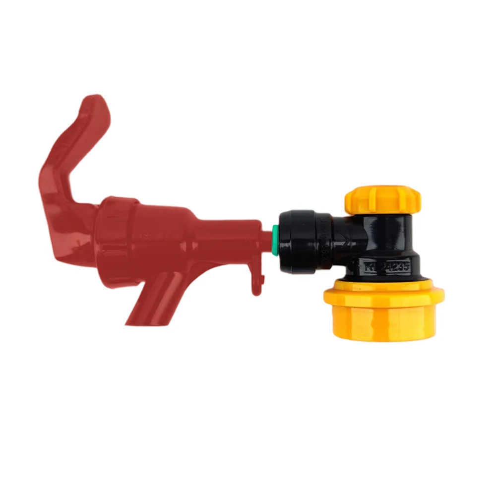 KegLand Duotight 6,35 mm (1/4 Zoll) X Ball Lock Disconnect (Schwarz + Gelb/Flüssigkeit) Corney Fass-Anschluss – Detail 4