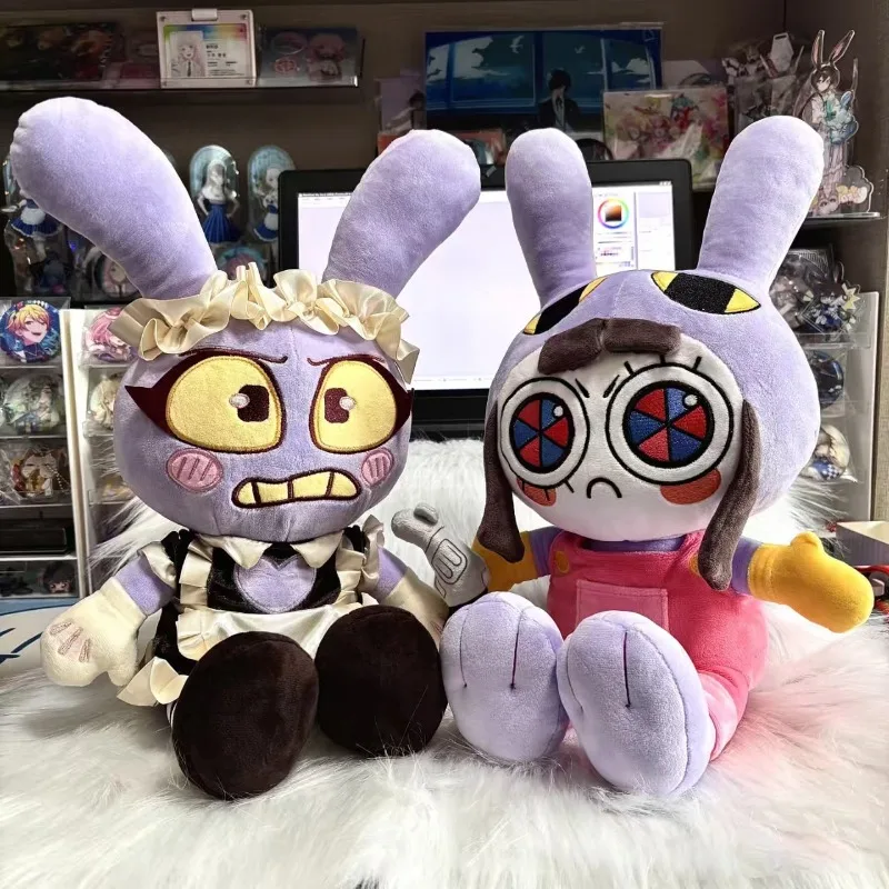 New Magical Digital Circus Doll Jax Fan Cotton Doll Cute Rabbit Plush  Birthday Gift for Friends Room Decoration Doll