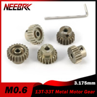 M0.6 Metal Gear 13T 14T 15T 16T 17T 18T 19T 20T 21T 22T 23T 24T 25T 26T 27T 28T 29T 30T 31T 32T 33T Pinion Motor for 1/10 RC Car