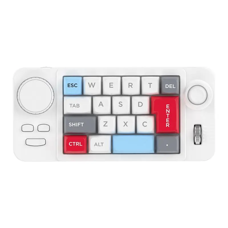 A53M-RGB Hot-Swappable Wired Mechanical Gaming Keyboard With 19-Key Macro-Defined Dual-Wheel Joystick For Win10 B