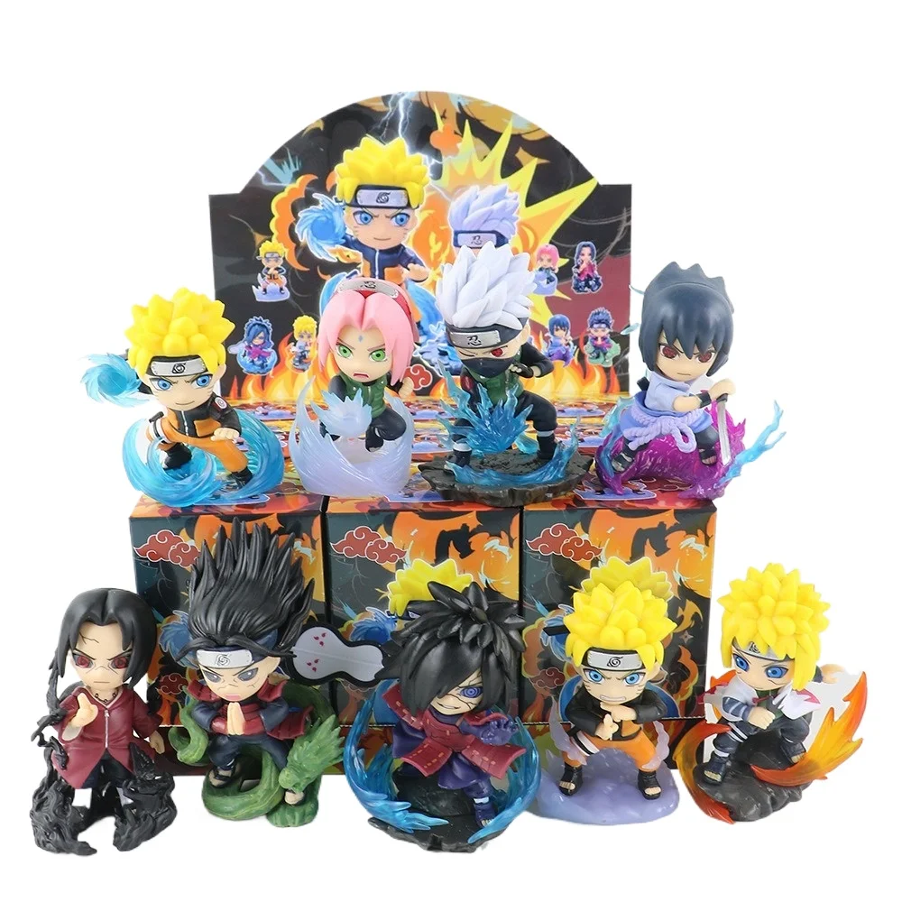 

1-9 Styles Naruto Q-version Figure Blind Box TrendyToy Model Ornament Anime Merchandise Toy Collection Gift for Kids Mistery Box