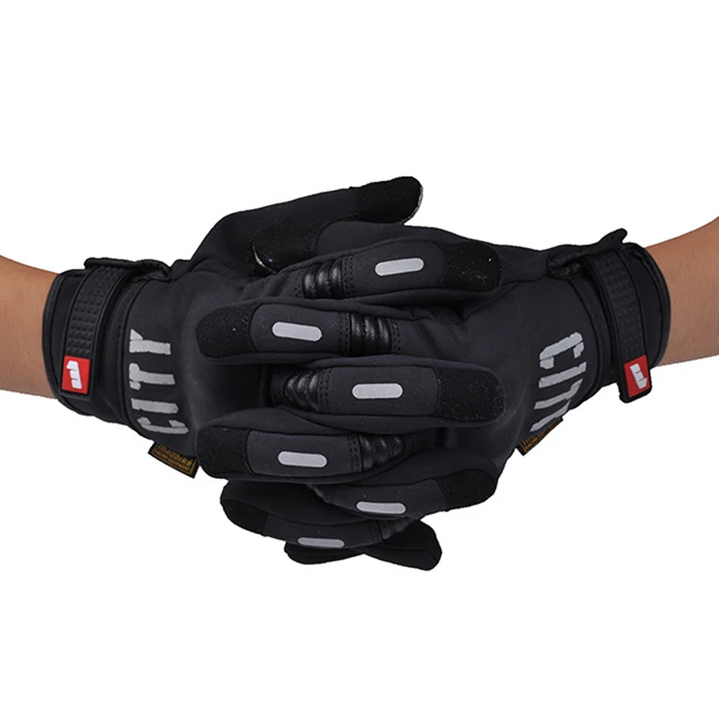 Inverno dedo cheio luvas da motocicleta à prova dwaterproof água gant moto manter quente dos homens luvas de moto tela toque guantes moto equitação luvas