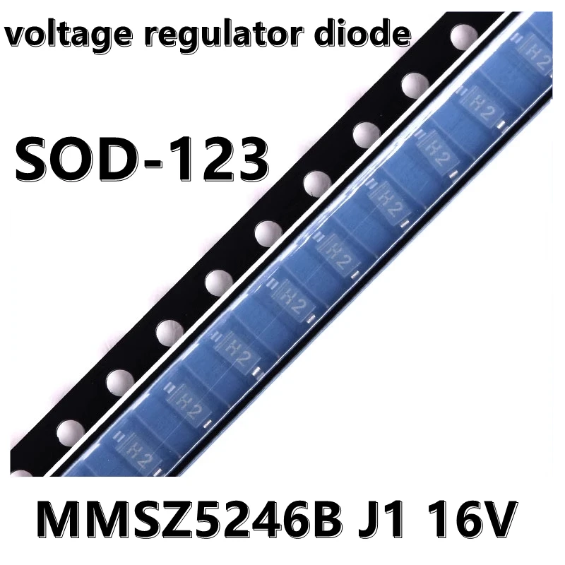 (50pcs) MMSZ5246B J1 16V SMD Voltage Regulator Diode SOD-123 1206