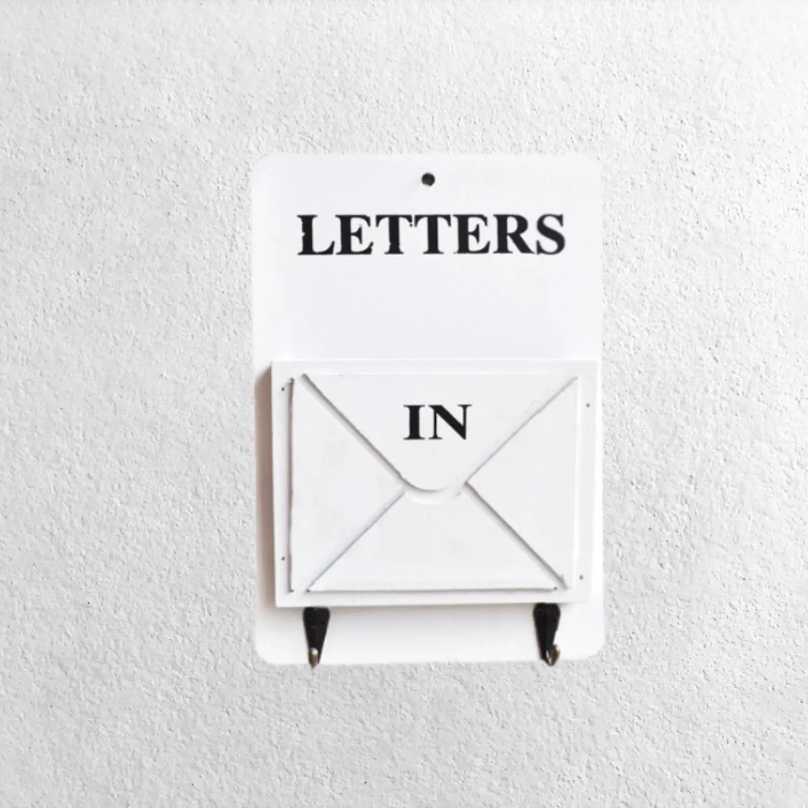 Wooden Hanging Key Holder Mail Letter Rack Premium Space Saving Retro Wall Shelf