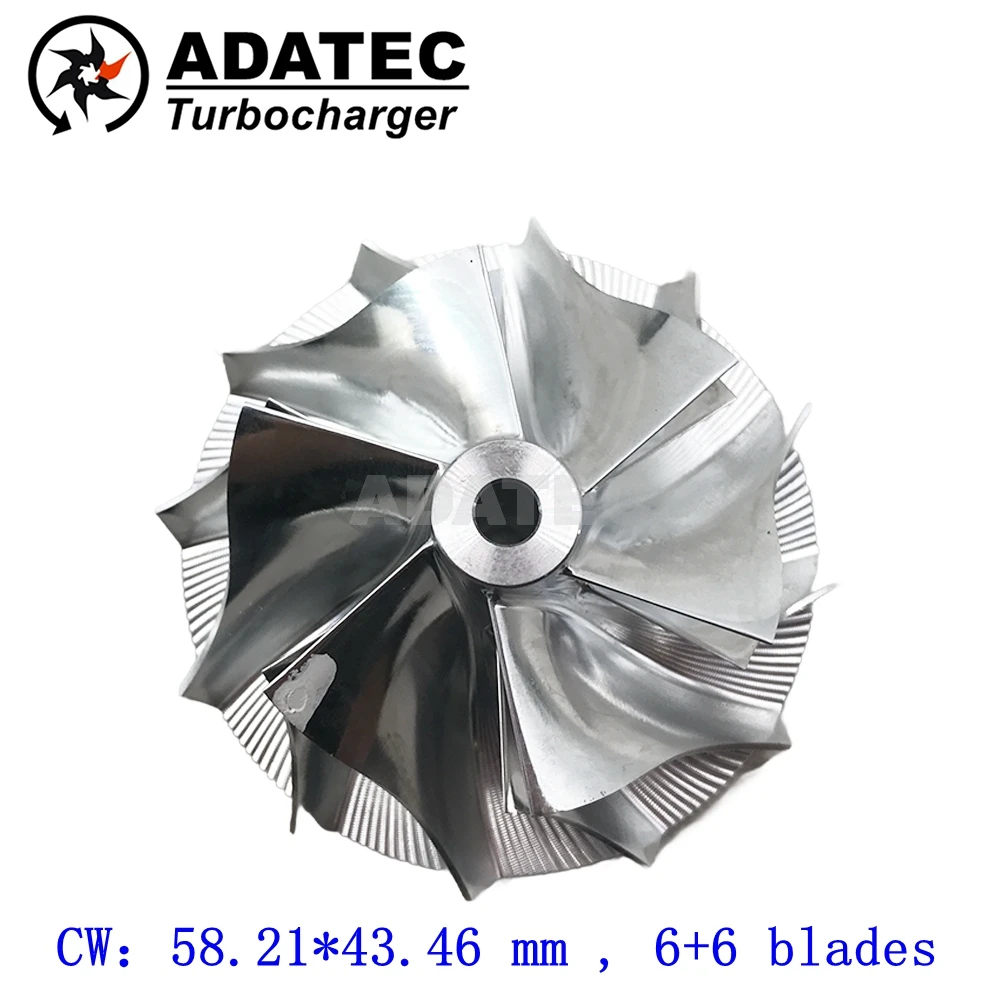 

53039880052 K03 K03-052 6+6 Blades Turbo Compressor Wheel for Audi A3 1.8T 8L 132Kw 180HP APP AUQ 2000-2003