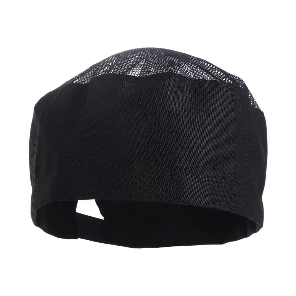Japanese-Style Breathable Sushi Cap Adjutable Strap Single Layered Chef Flat Top Caps Comfortable No Eaves Chef Hat
