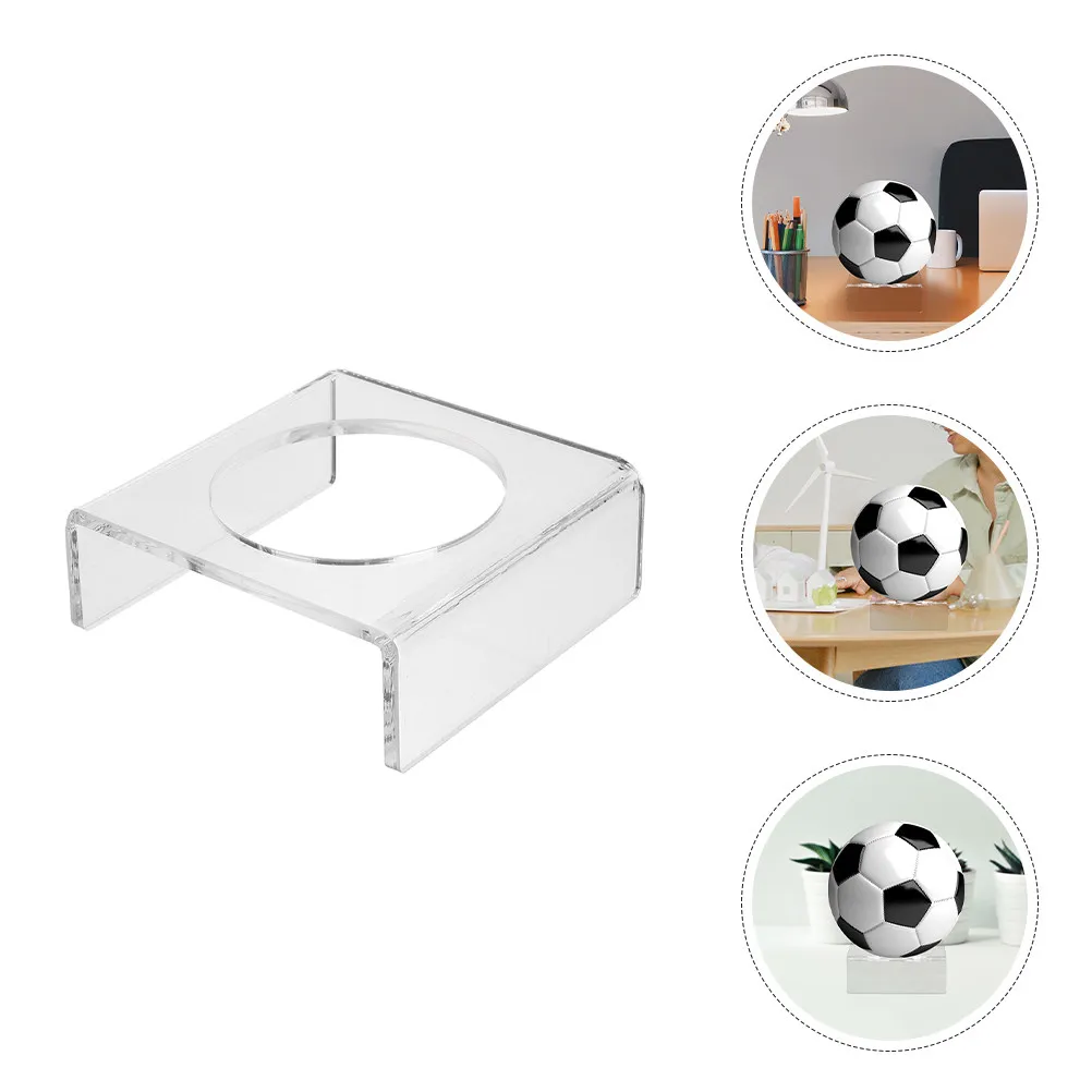 Clear Acrylic Ball Display Stand Sphere Holder for Basketball Soccer Volleyball Football Bowling Balls Stable Secure Support
