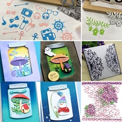 2025 New Arrival Stamptemplatebottle Decoration And Crown  Metal Cutting Dies For Scrapbook Card Making Stencil ﻿