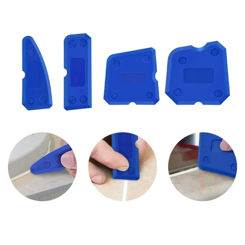1-8Sets Caulking Tool Kit, Silicone Joint Sealant Spreader Spatula Scraper, Edge Repair Tools, Scraper Shovel Home Supplies