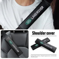 1/2pcs Car Seat Belt Cushion Strap Shoulder Protector Interior Mat For Land Rover Discovery 2 4 SVR Guardian 1 3 Defender Evoque