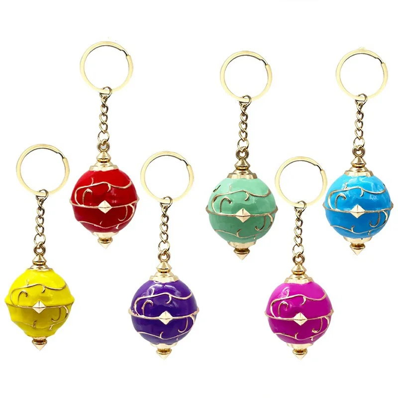 10PCS/Lot Game Keychain Catch Ball Cosplay Cute Metal Pendant Key Holder Bags Keyring Game Props Souvenirs llaveros