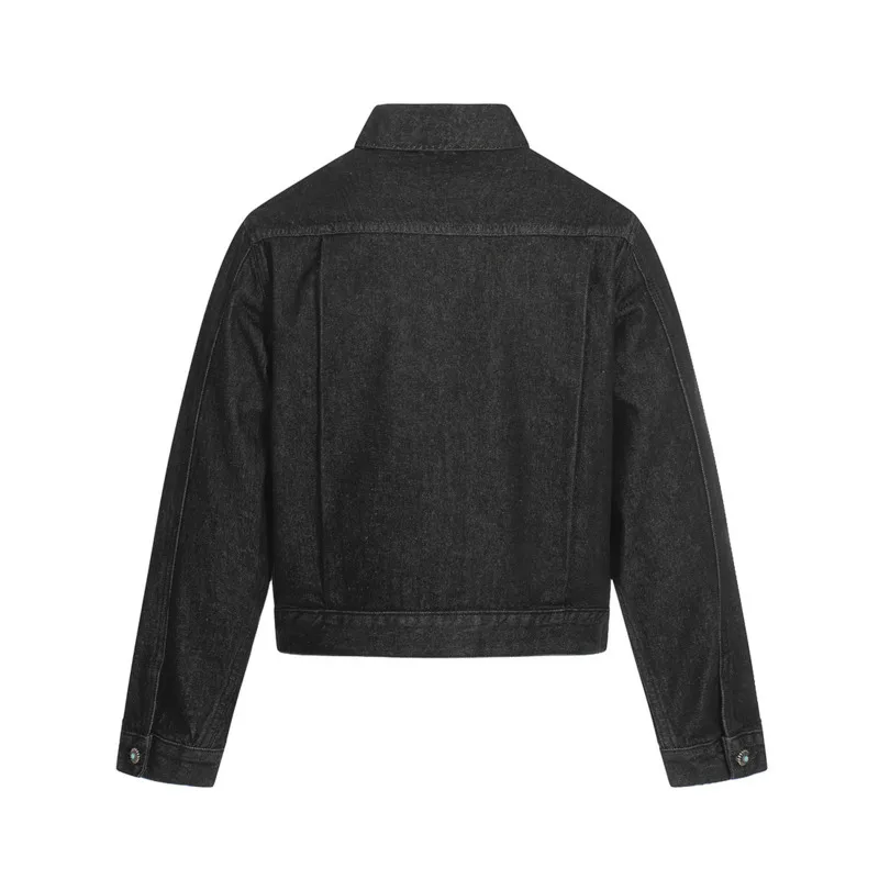 HKSH Spring Autumn New Men Tide Fashion Denim Jacket Men Hip Hop Trend Metal Buckle Design High Sense Pleated Short Coat HK19806