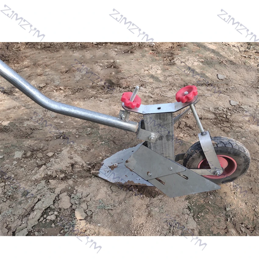 CHKJ Manual Hand Plough/Plow  Furrowing Plow Hand Pulling Plow Garden Tools Cultivator Agricultural Tilling Ditching Ridging Mac