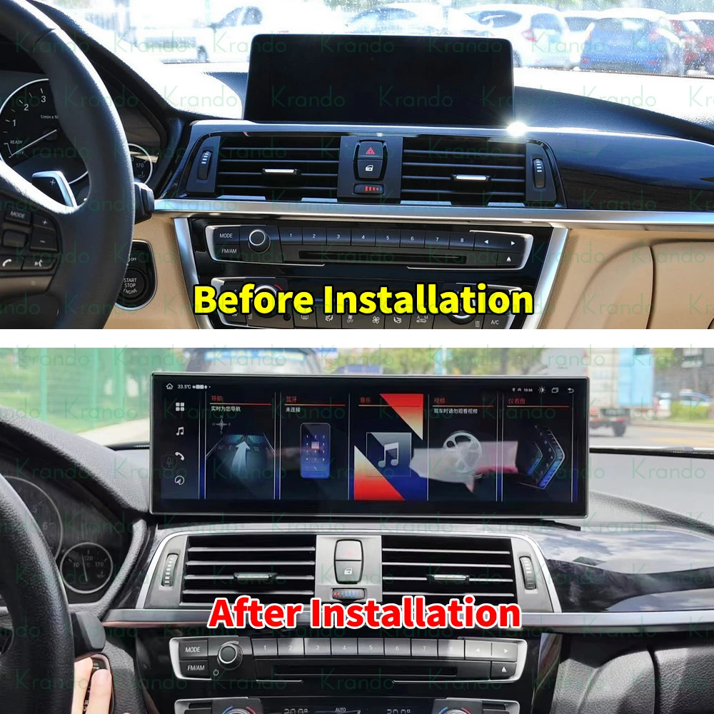 Krando 14.9'' Car Android Autoradio For BMW 3 Series 4 Series F30 F32 F34 F36 2013 - 2019 Wireless Carplay 4G Wifi GPS Head Unit